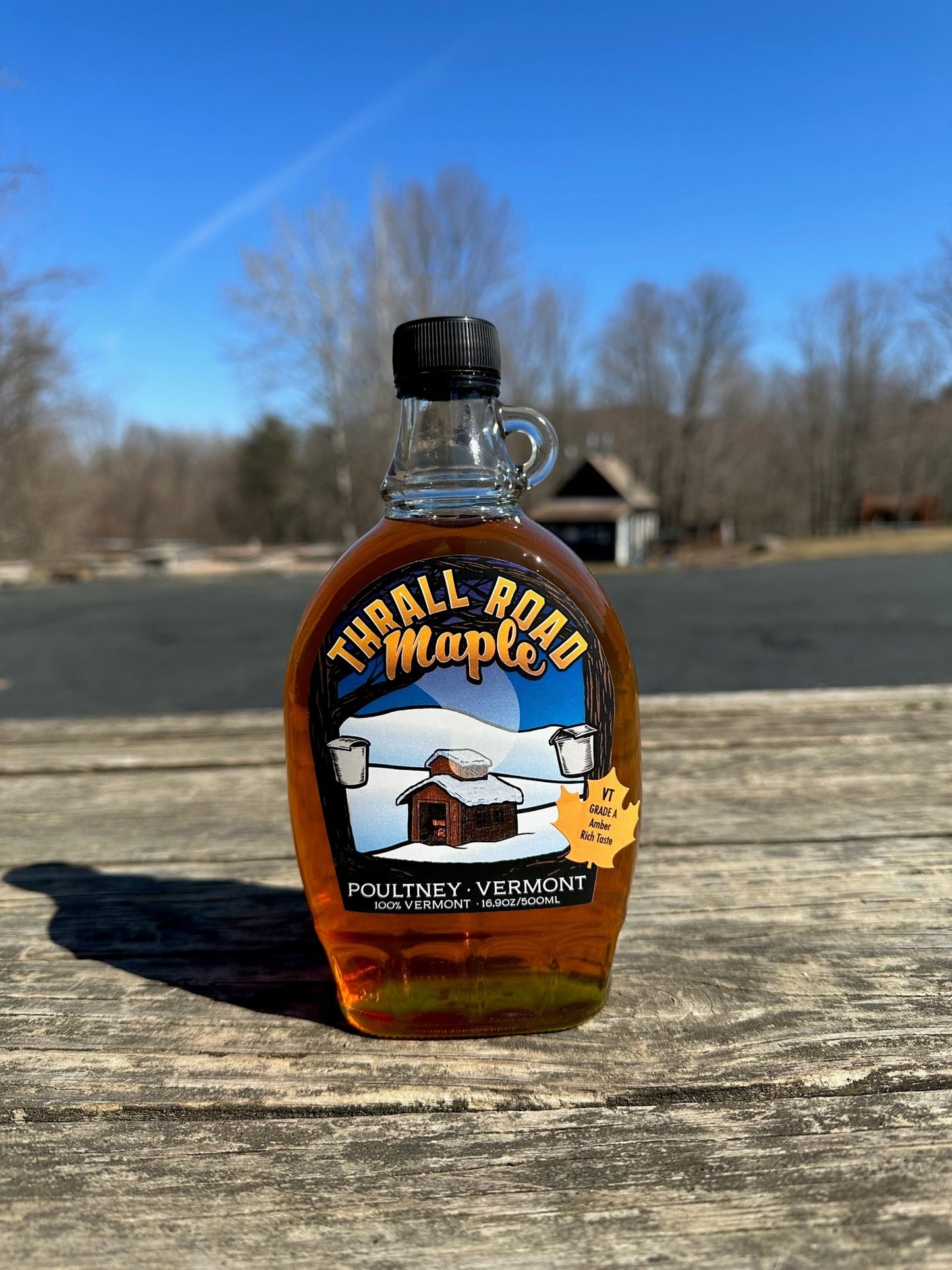 Pure Vermont Maple Syrup - In Glass